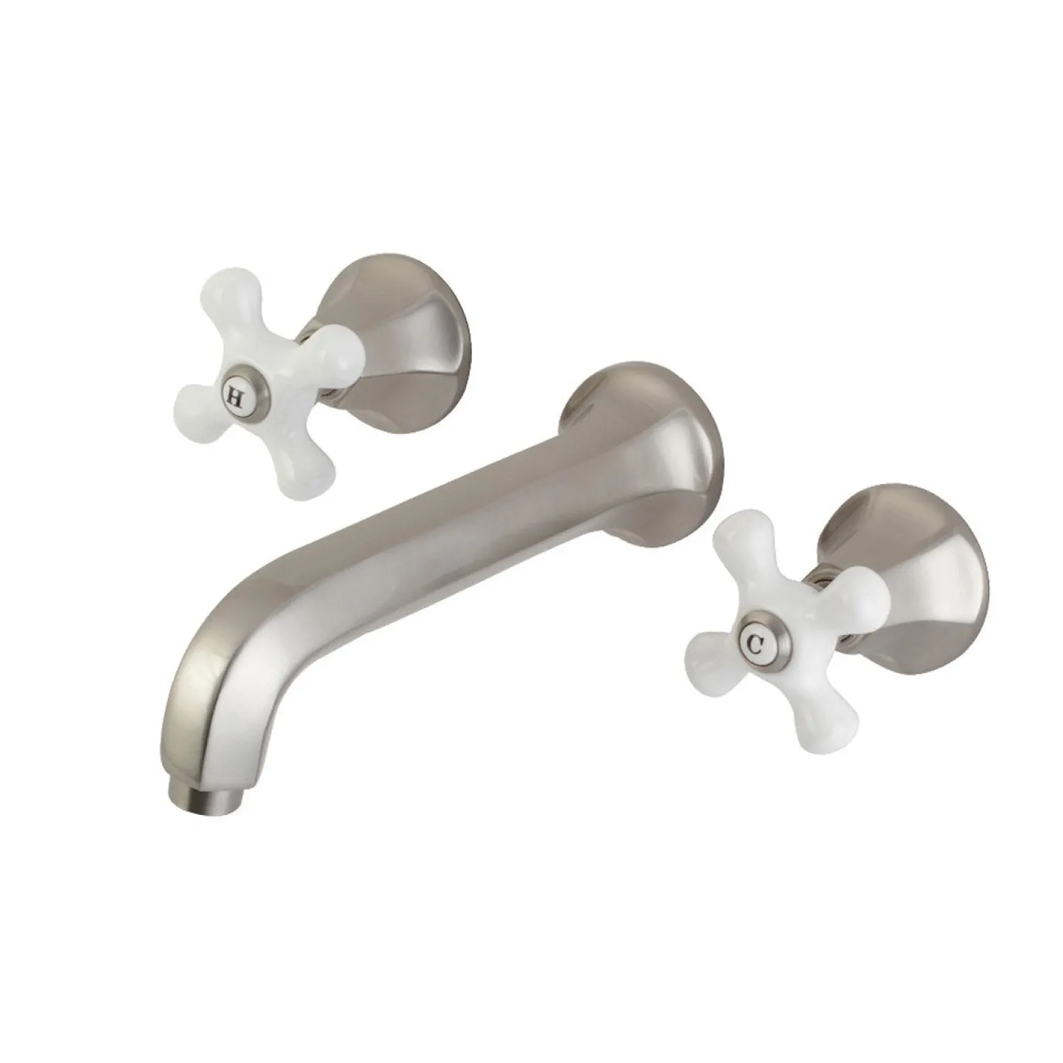 Sale Metropolitan Wall Mount 2-Handle Bathroom Faucet Wall Mount