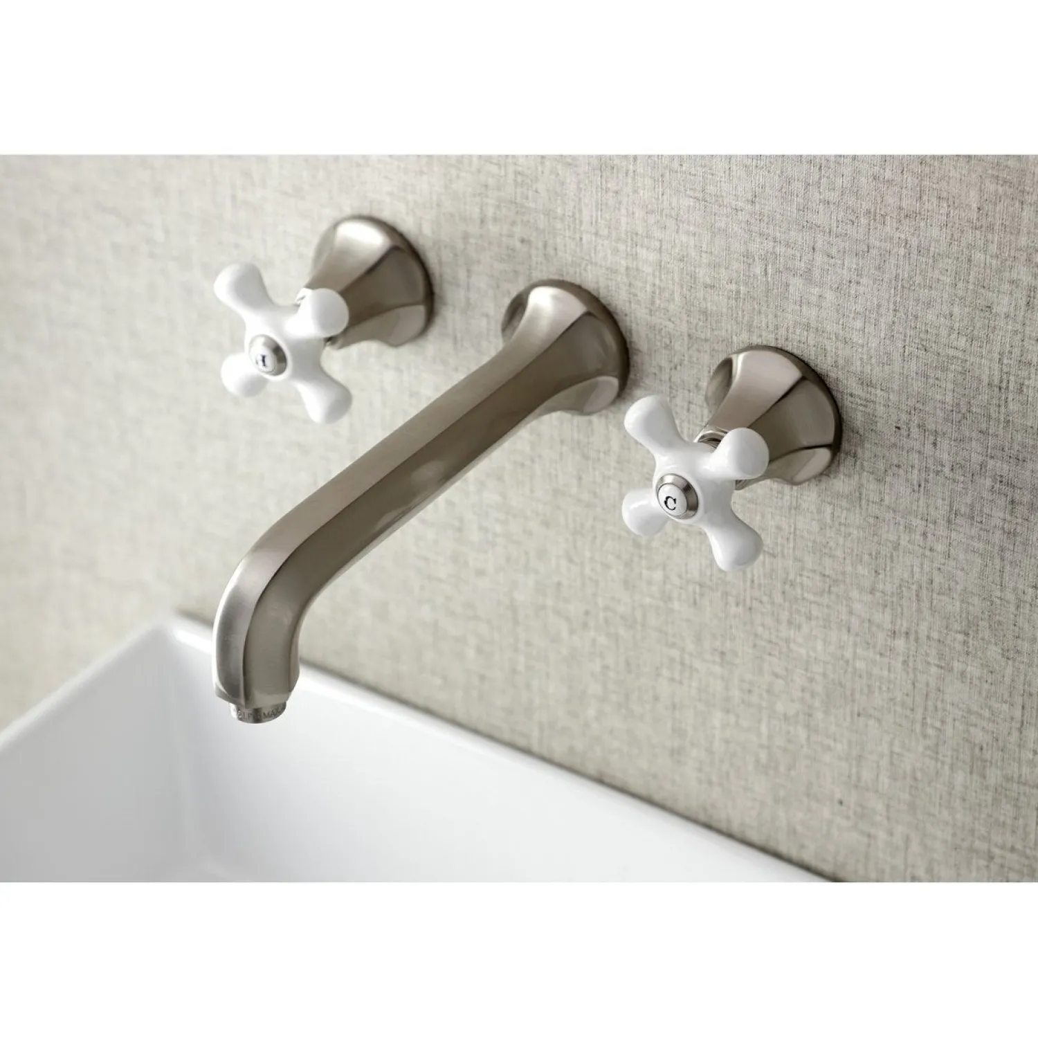 Sale Metropolitan Wall Mount 2-Handle Bathroom Faucet Wall Mount