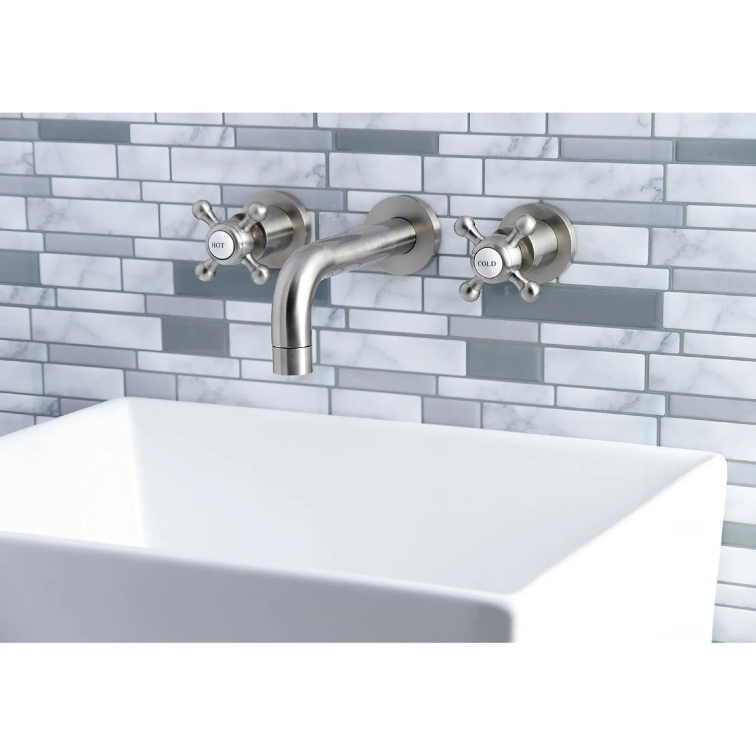 Sale Metropolitan 2-Handle 8-Inch Wall Mount Bathroom Faucet Wall Mount
