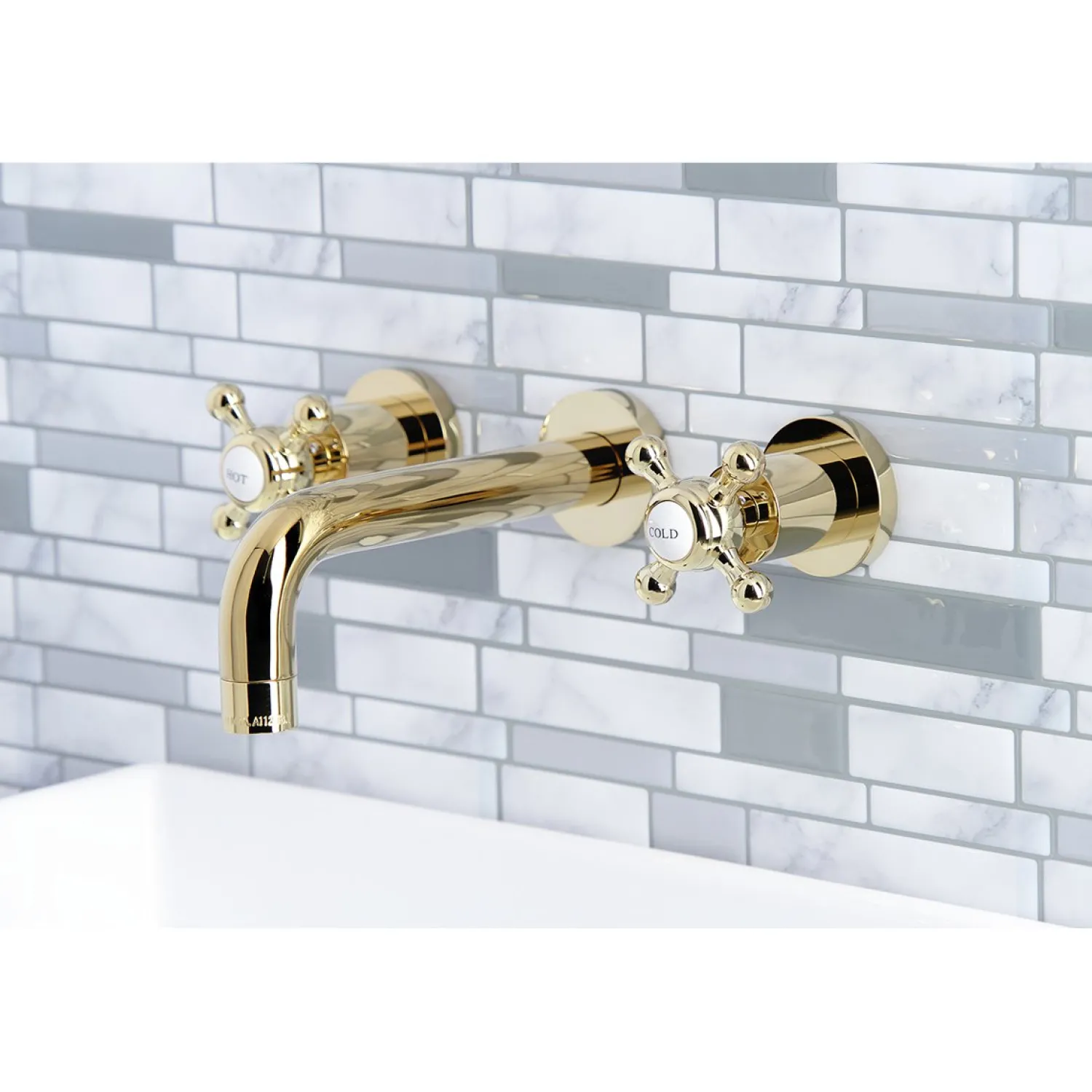 Sale Metropolitan 2-Handle 8-Inch Wall Mount Bathroom Faucet Wall Mount
