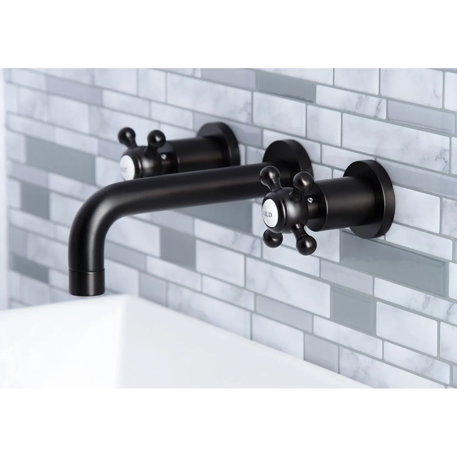 Sale Metropolitan 2-Handle 8-Inch Wall Mount Bathroom Faucet Wall Mount