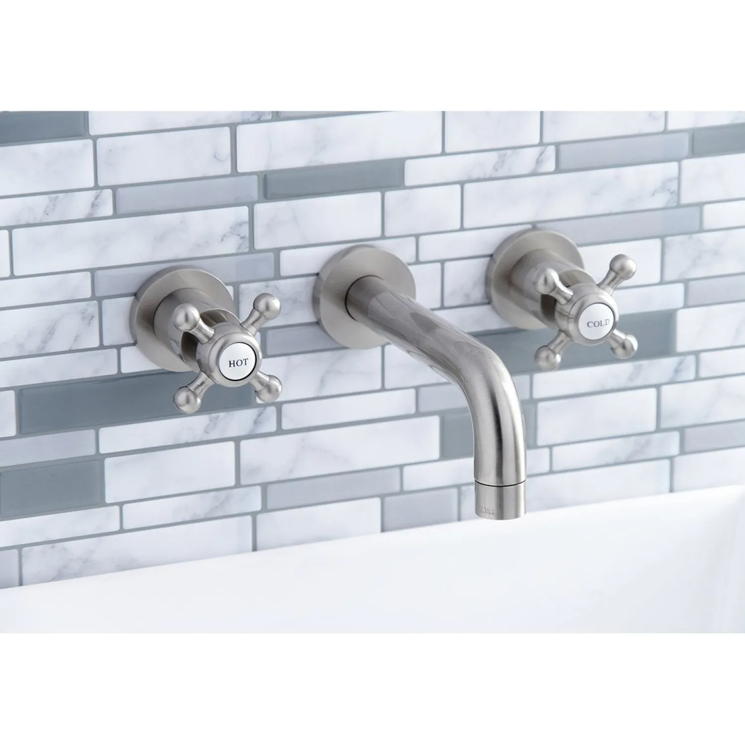 Sale Metropolitan 2-Handle 8-Inch Wall Mount Bathroom Faucet Wall Mount