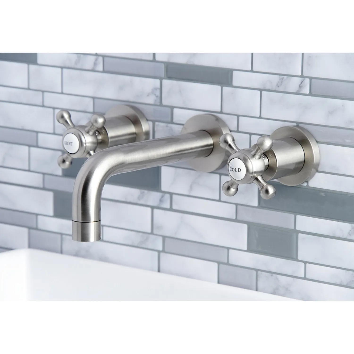Sale Metropolitan 2-Handle 8-Inch Wall Mount Bathroom Faucet Wall Mount