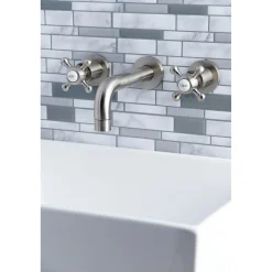 Sale Metropolitan 2-Handle 8-Inch Wall Mount Bathroom Faucet Wall Mount