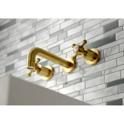 Sale Metropolitan 2-Handle 8-Inch Wall Mount Bathroom Faucet Wall Mount