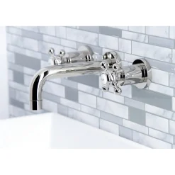 Sale Metropolitan 2-Handle 8-Inch Wall Mount Bathroom Faucet Wall Mount