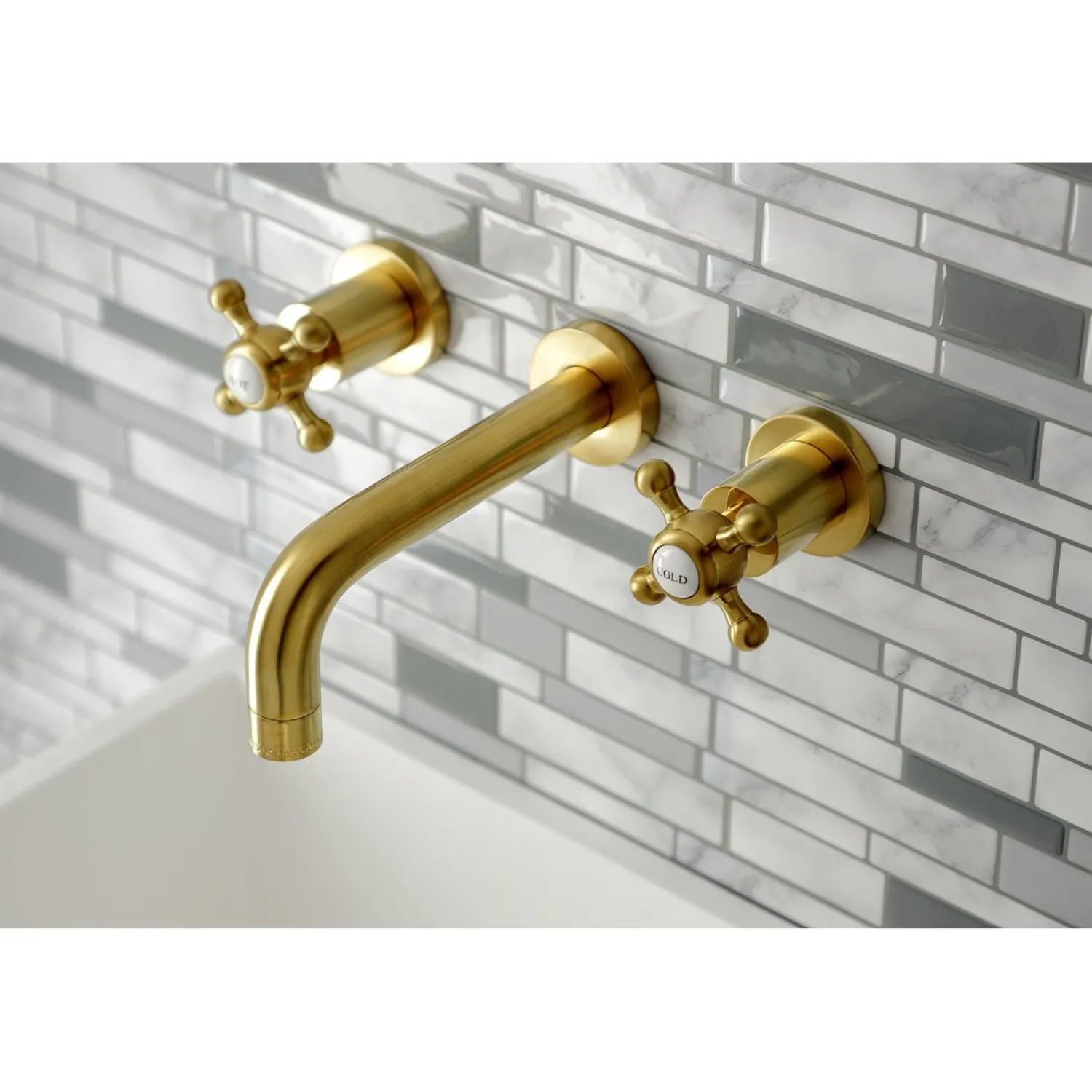 Sale Metropolitan 2-Handle 8-Inch Wall Mount Bathroom Faucet Wall Mount