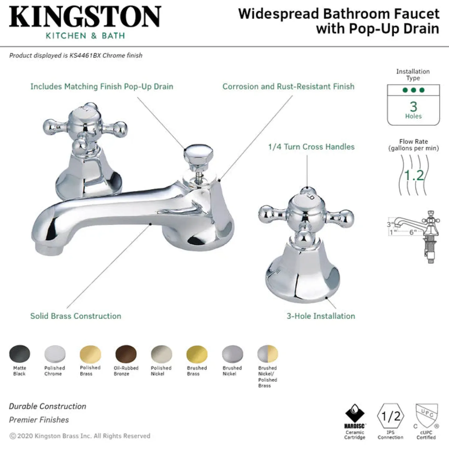 Online Metropolitan Deck Mount 8" Widespread Bathroom Faucet 8" Widespread