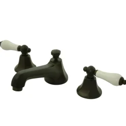 Online Metropolitan 8-Inch Widespread Deck Mount Bathroom Faucet 8