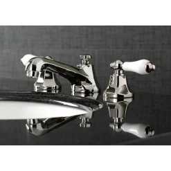 Online Metropolitan 8-Inch Widespread Deck Mount Bathroom Faucet 8