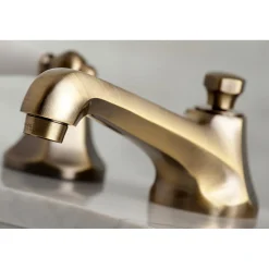 Online Metropolitan 8-Inch Widespread Deck Mount Bathroom Faucet 8