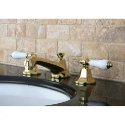Online Metropolitan 8-Inch Widespread Deck Mount Bathroom Faucet 8