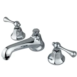 Metropolitan 8" to 16" Widespread Two Handle Deck Mount Lavatory Faucet with Brass Pop-up 8" Widespread