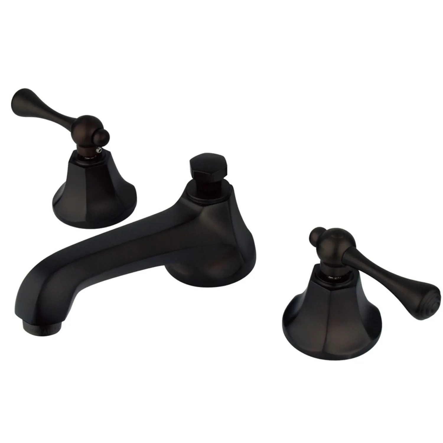 Metropolitan 8" to 16" Widespread Two Handle Deck Mount Lavatory Faucet with Brass Pop-up 8" Widespread