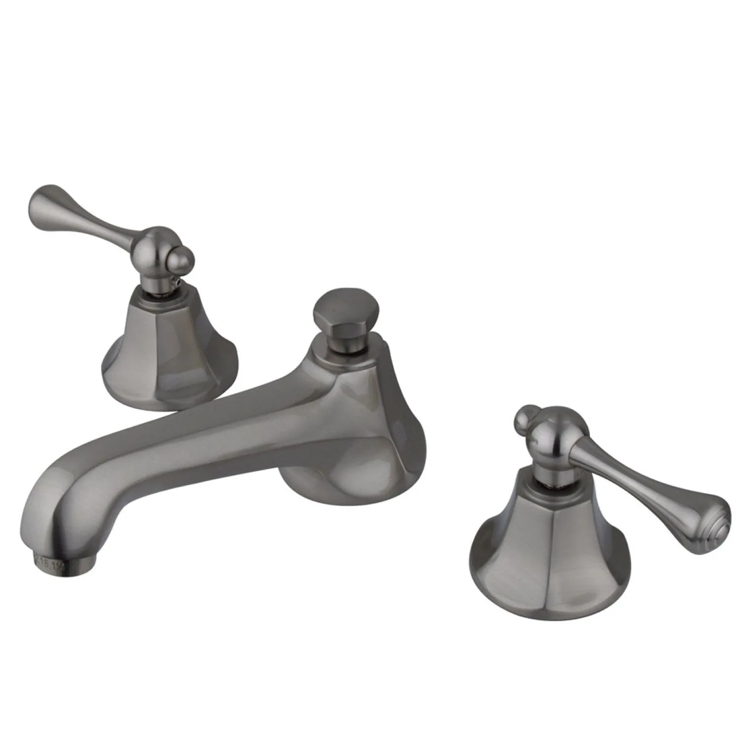 Metropolitan 8" to 16" Widespread Two Handle Deck Mount Lavatory Faucet with Brass Pop-up 8" Widespread