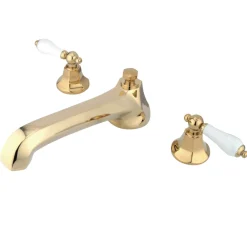 Best Metropolitan Three Hole Two Handle Roman Tub Filler Tub Faucets
