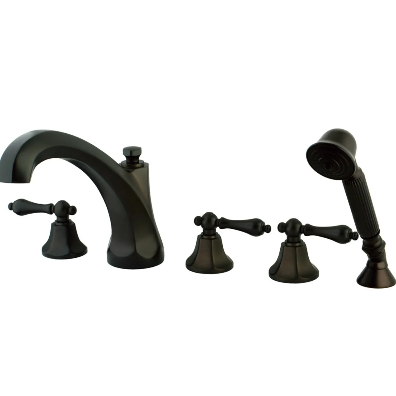 Clearance Metropolitan Roman Tub Filler with Hand Shower Tub Faucets