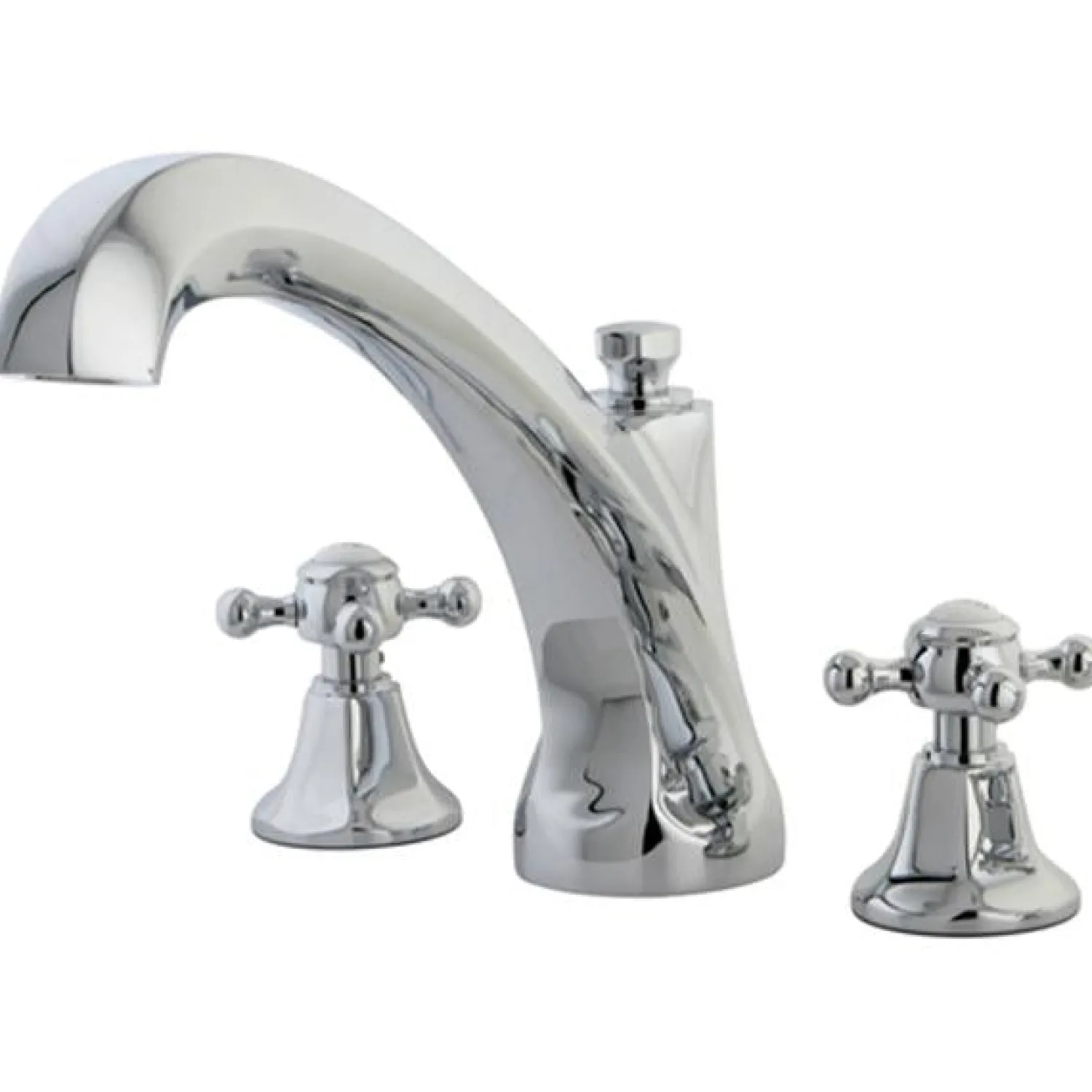 Online Metropolitan Roman Tub Filler with Cross Handles Tub Faucets
