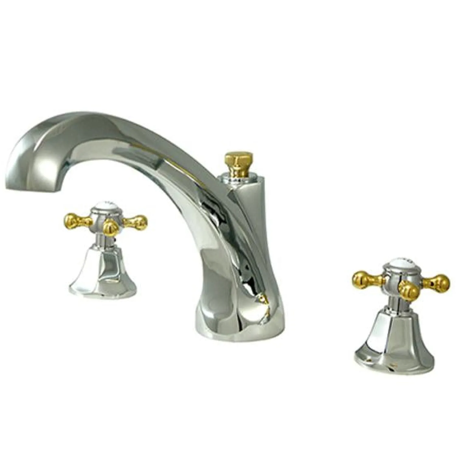 Online Metropolitan Roman Tub Filler with Cross Handles Tub Faucets