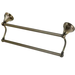 Online Metropolitan 24-Inch Dual Towel Bar in Antique Brass Towel Bars