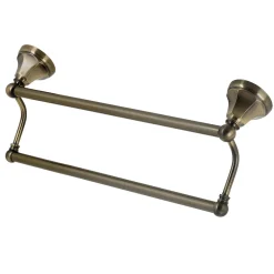 Outlet Metropolitan 18-Inch Dual Towel Bar in Antique Brass Towel Bars