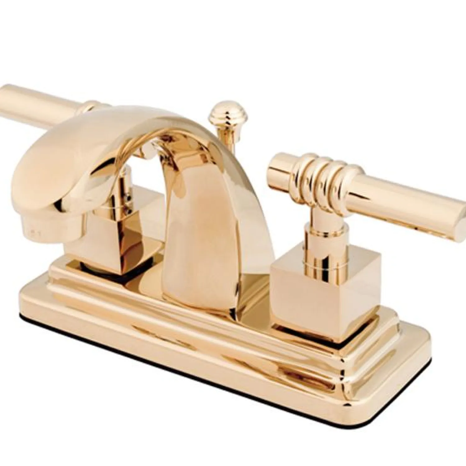 Hot Milano 4" Centerset Two Handle Lavatory Faucet with Brass Pop-up 4" Center Set
