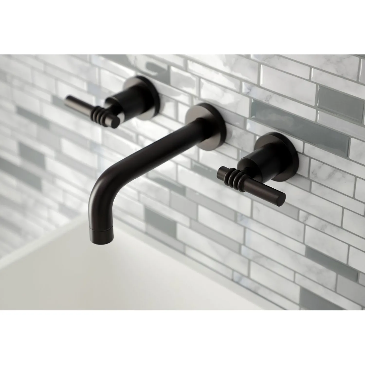 Clearance Milano 2-Handle 8-Inch Wall Mount Bathroom Faucet Wall Mount