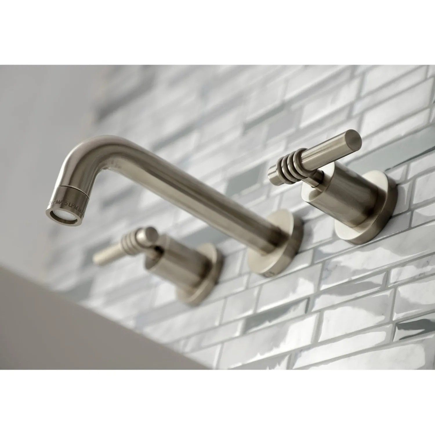Clearance Milano 2-Handle 8-Inch Wall Mount Bathroom Faucet Wall Mount