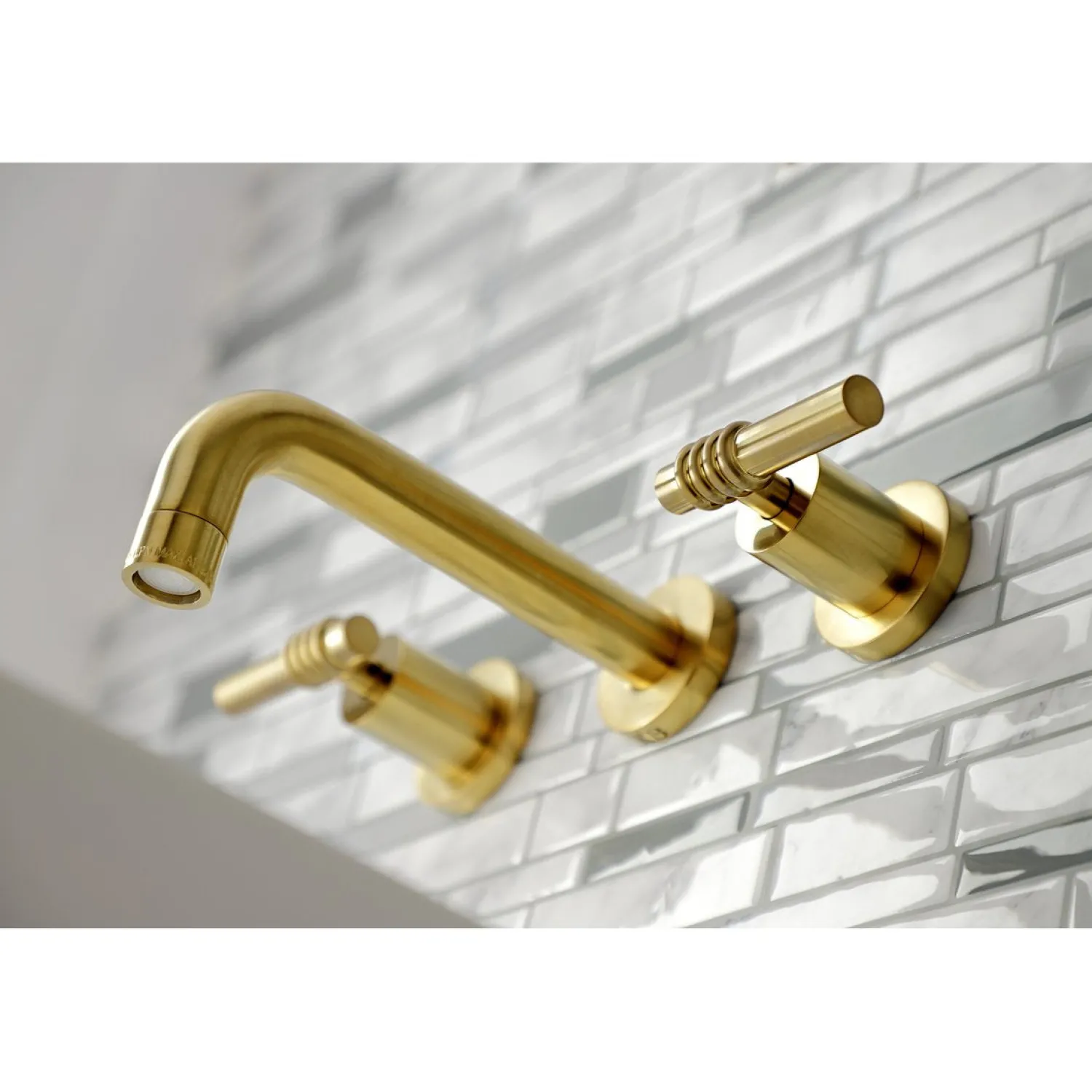 Clearance Milano 2-Handle 8-Inch Wall Mount Bathroom Faucet Wall Mount