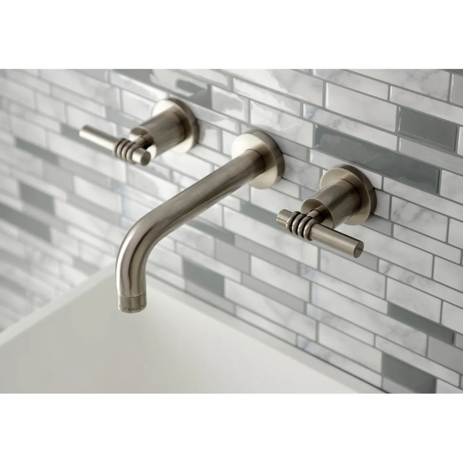 Clearance Milano 2-Handle 8-Inch Wall Mount Bathroom Faucet Wall Mount