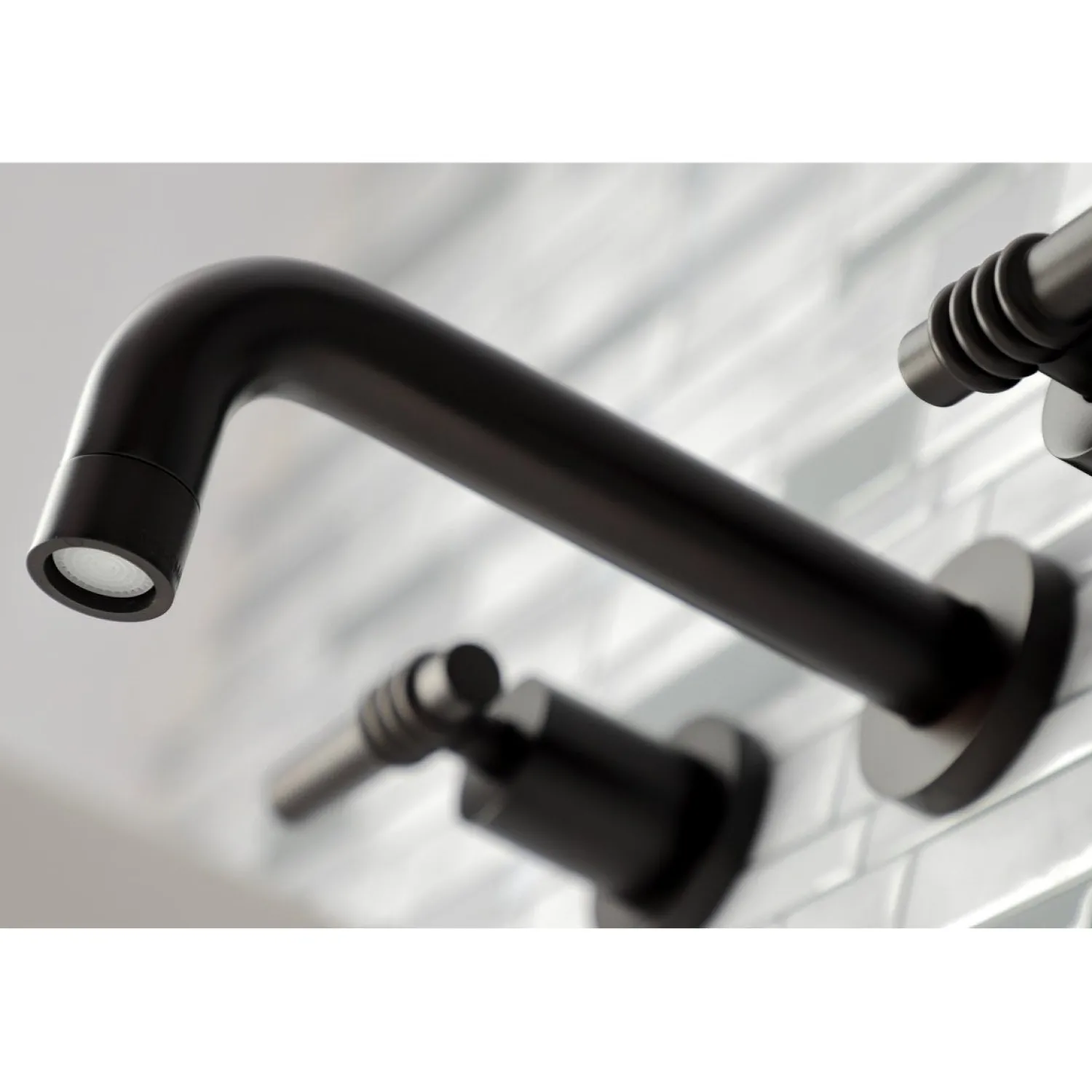 Clearance Milano 2-Handle 8-Inch Wall Mount Bathroom Faucet Wall Mount