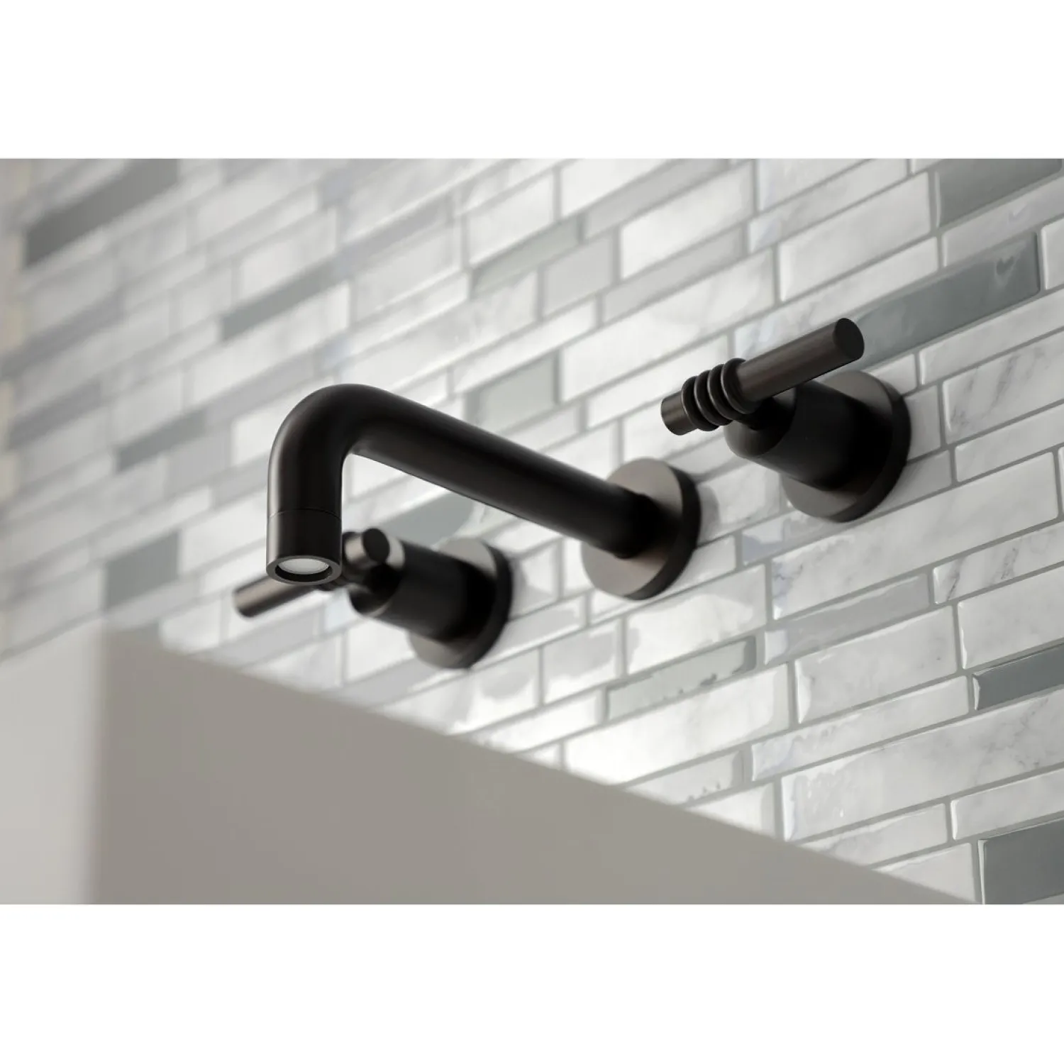 Clearance Milano 2-Handle 8-Inch Wall Mount Bathroom Faucet Wall Mount