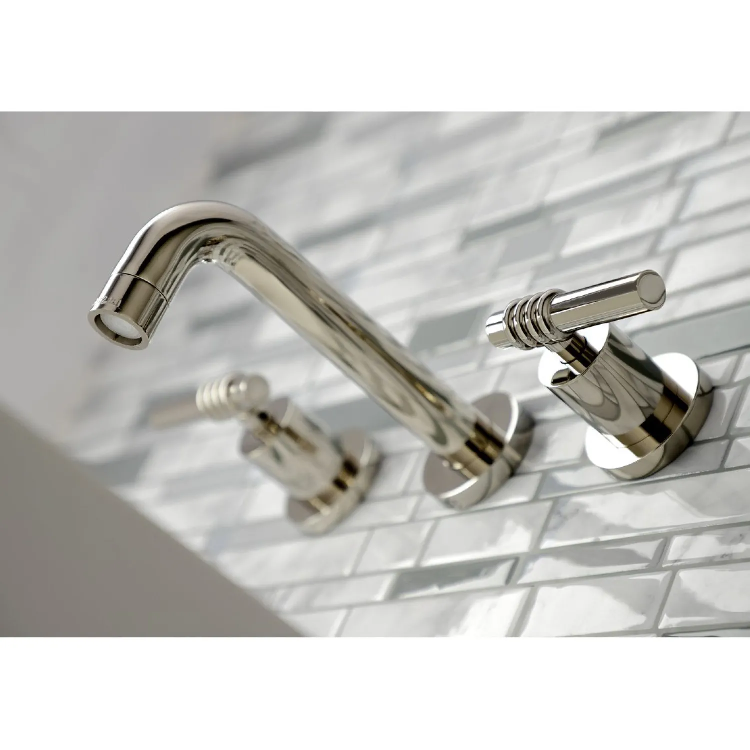 Clearance Milano 2-Handle 8-Inch Wall Mount Bathroom Faucet Wall Mount