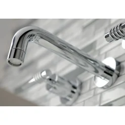 Clearance Milano 2-Handle 8-Inch Wall Mount Bathroom Faucet Wall Mount