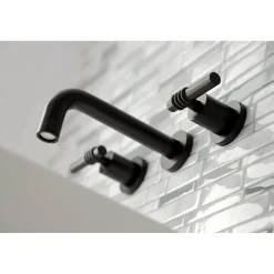 Clearance Milano 2-Handle 8-Inch Wall Mount Bathroom Faucet Wall Mount