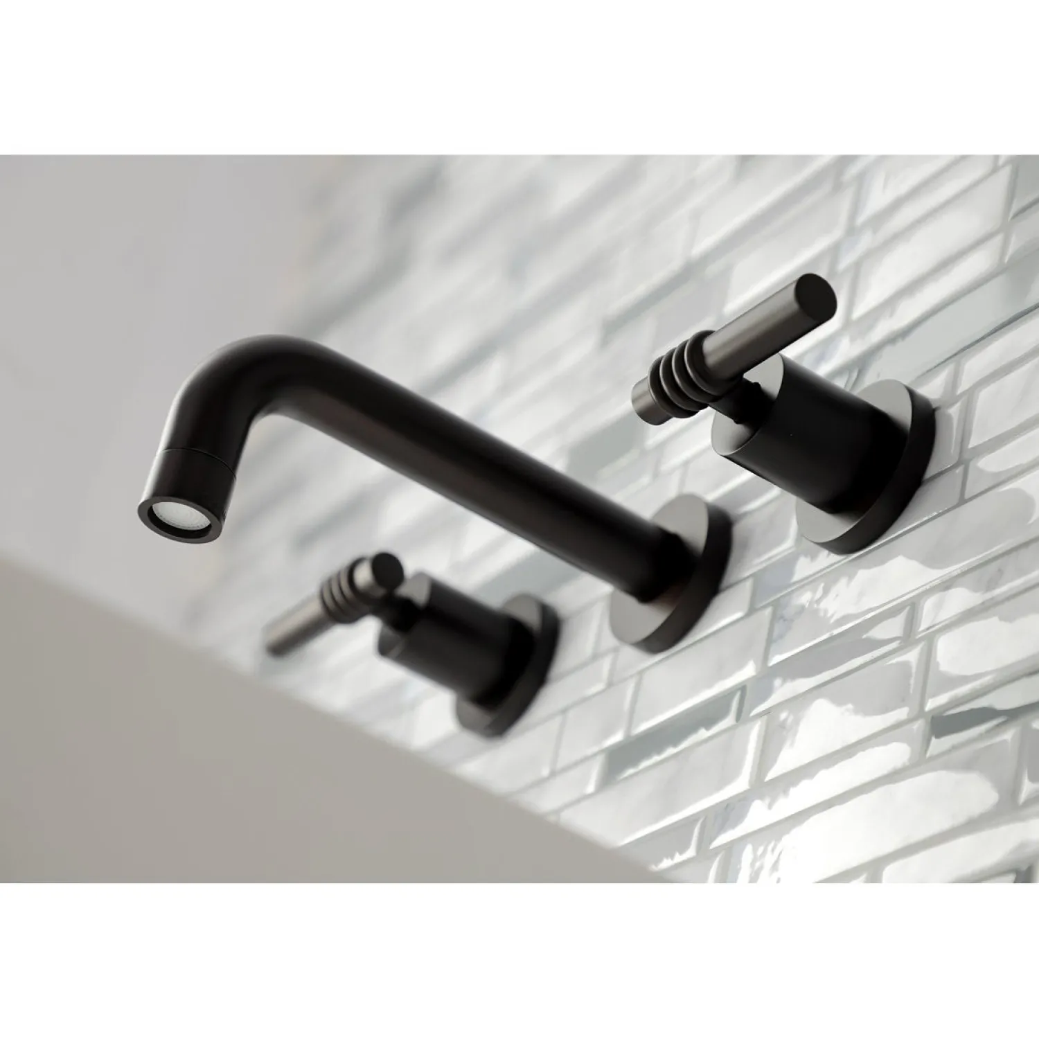 Clearance Milano 2-Handle 8-Inch Wall Mount Bathroom Faucet Wall Mount