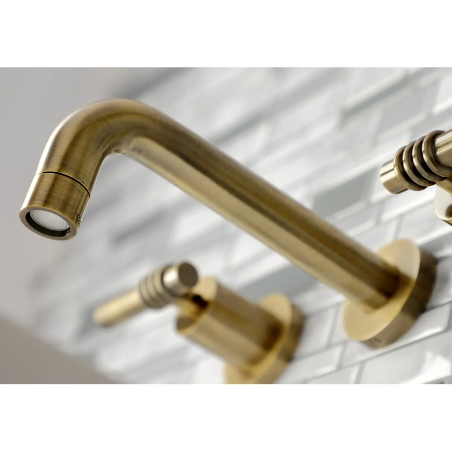 Clearance Milano 2-Handle 8-Inch Wall Mount Bathroom Faucet Wall Mount