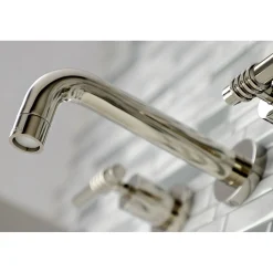Clearance Milano 2-Handle 8-Inch Wall Mount Bathroom Faucet Wall Mount