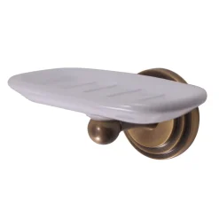 Hot Milano Wall Mount Soap Dish in Vintage Brass Soap Dishes & Dispensers