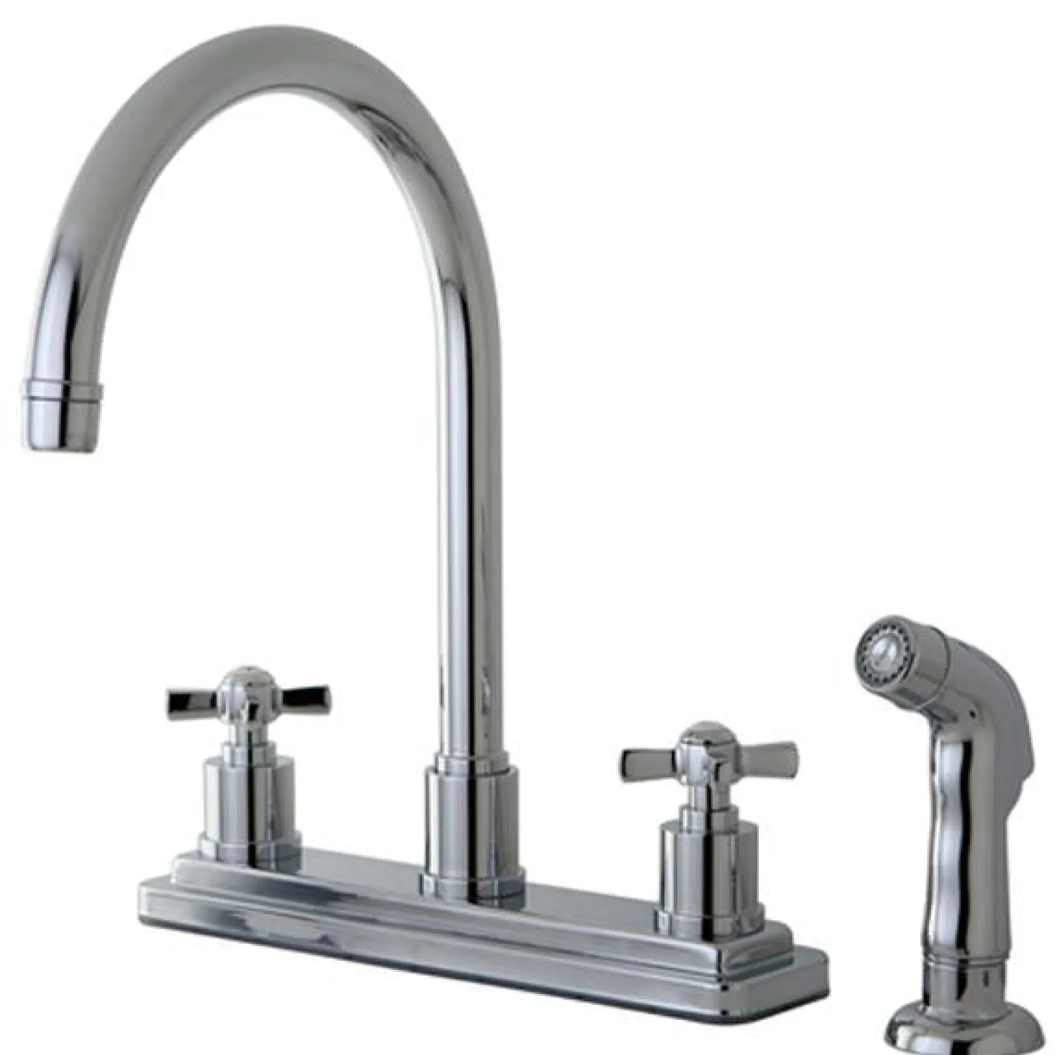 Hot Millennium 8" Centerset Kitchen Faucet Faucets With Side Spray