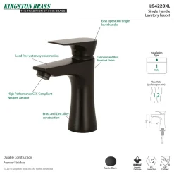 Outlet Millennium Single-Handle Bathroom Faucet Single Hole