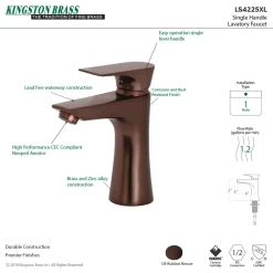Outlet Millennium Single-Handle Bathroom Faucet Single Hole