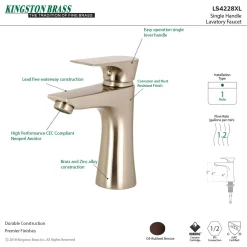 Outlet Millennium Single-Handle Bathroom Faucet Single Hole
