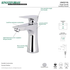 Outlet Millennium Single-Handle Bathroom Faucet Single Hole