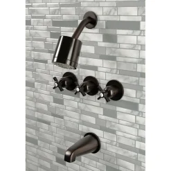 Sale Millennium Three-Handle Tub and Shower Faucet Tub & Shower Sets|Tub Faucets