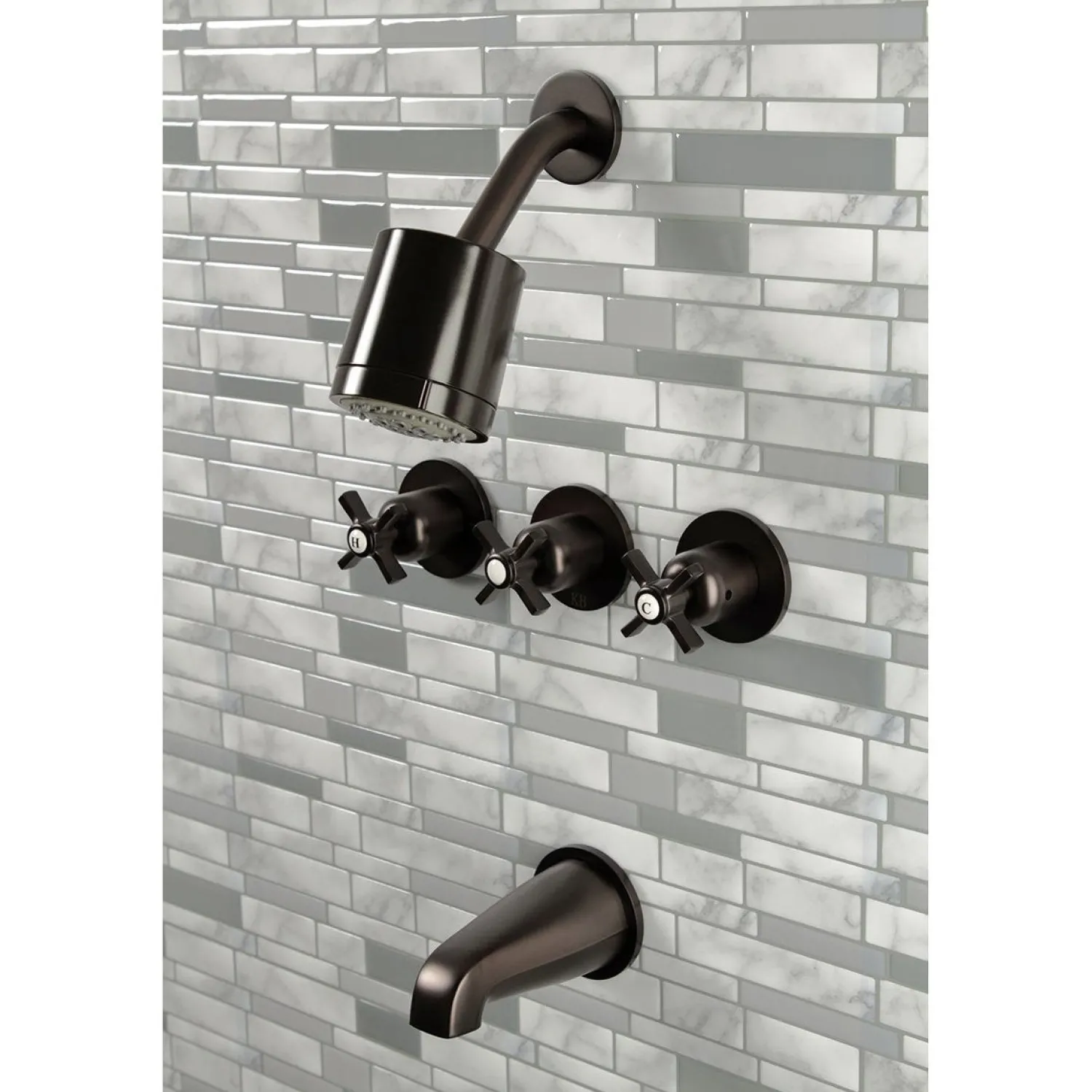 Sale Millennium Three-Handle Tub and Shower Faucet Tub & Shower Sets|Tub Faucets