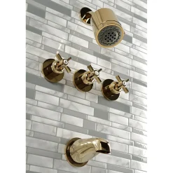 Sale Millennium Three-Handle Tub and Shower Faucet Tub & Shower Sets|Tub Faucets