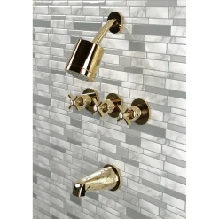 Sale Millennium Three-Handle Tub and Shower Faucet Tub & Shower Sets|Tub Faucets