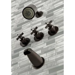 Sale Millennium Three-Handle Tub and Shower Faucet Tub & Shower Sets|Tub Faucets