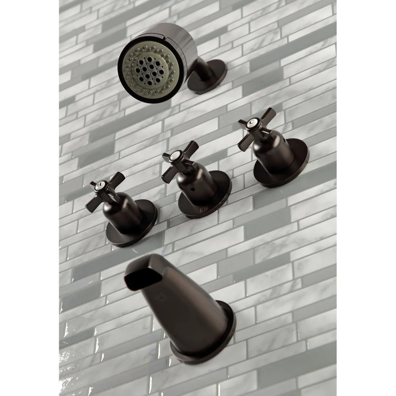 Sale Millennium Three-Handle Tub and Shower Faucet Tub & Shower Sets|Tub Faucets